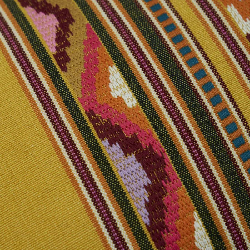 Zarzuela Embroidery Pillow, Saffron