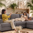 Canapé modulaire rembourré 95 places pour salon 95,68 "