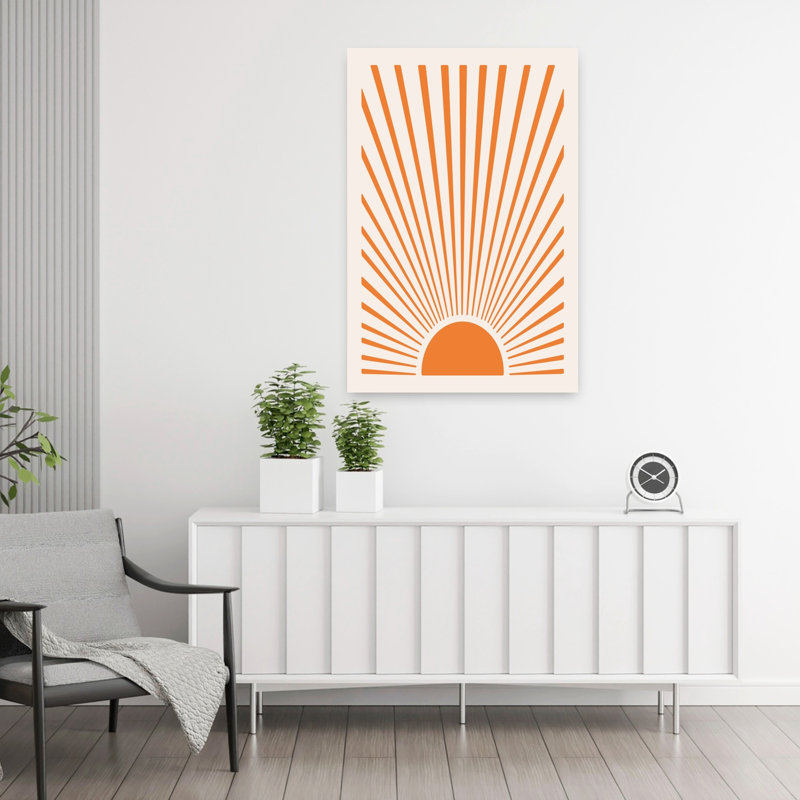 Halfsun Abstract Contemporary Wall Art Print, 91.44cm H x 60.96cm W