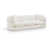 Tissu chenille crème