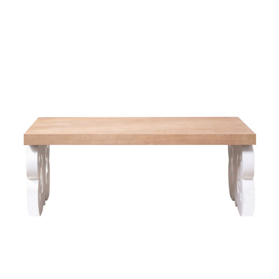 Wood Coffee Table – 47" Rectangular Table