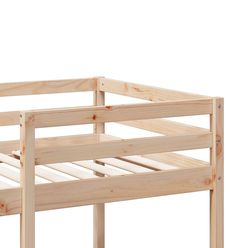 Sherbrooke High Sleepers with Trundle Included, Natural, Small Single (75 x 190 cm)