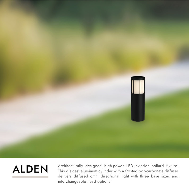 Alden LED Bollard Light, 19.63" H x 6.38" W x 6.38" D