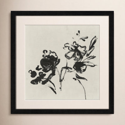 Frony "Black Florals I" Painting by Isabelle Z