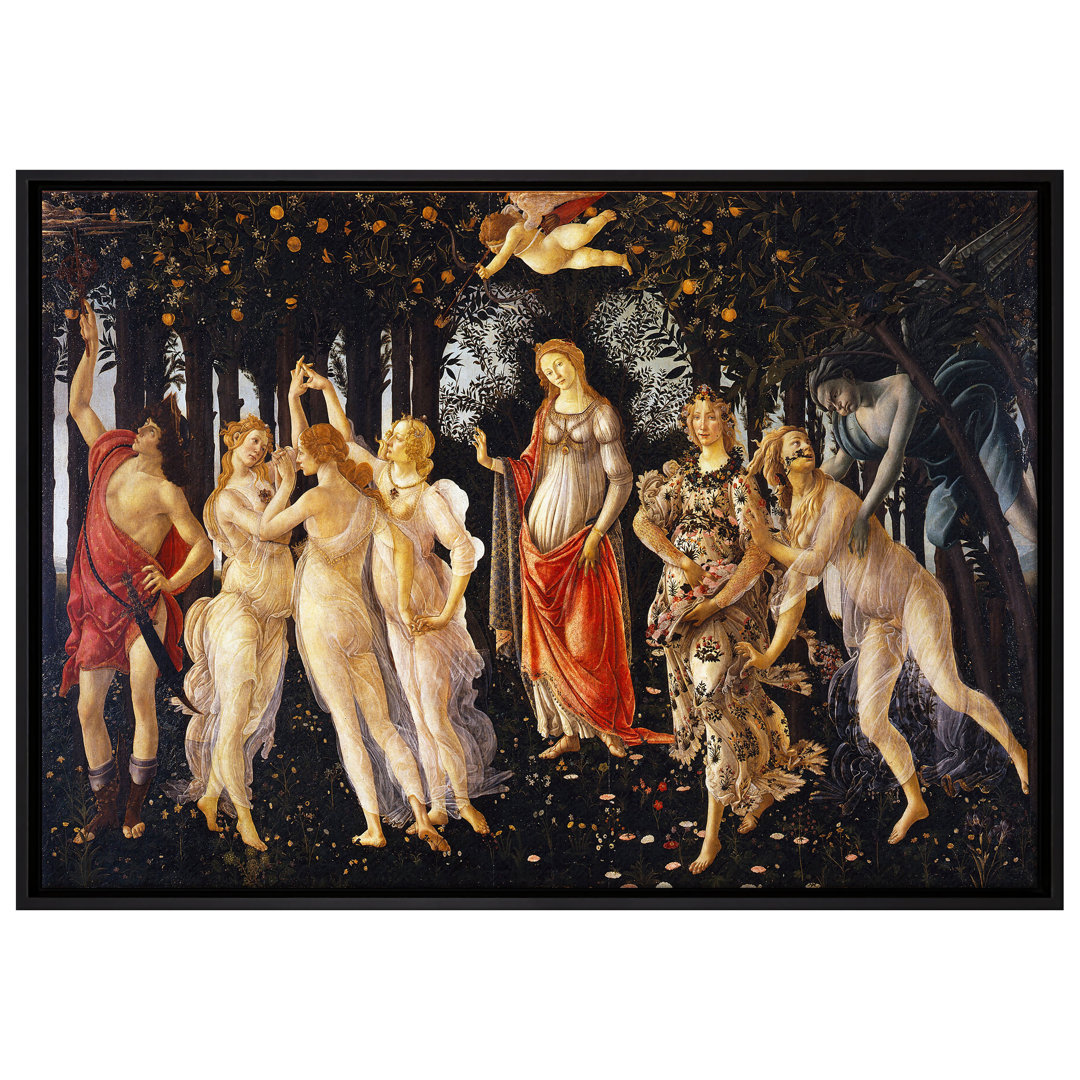 Gerahmtes Leinwandbild Spring Primavera von Sandro Botticelli