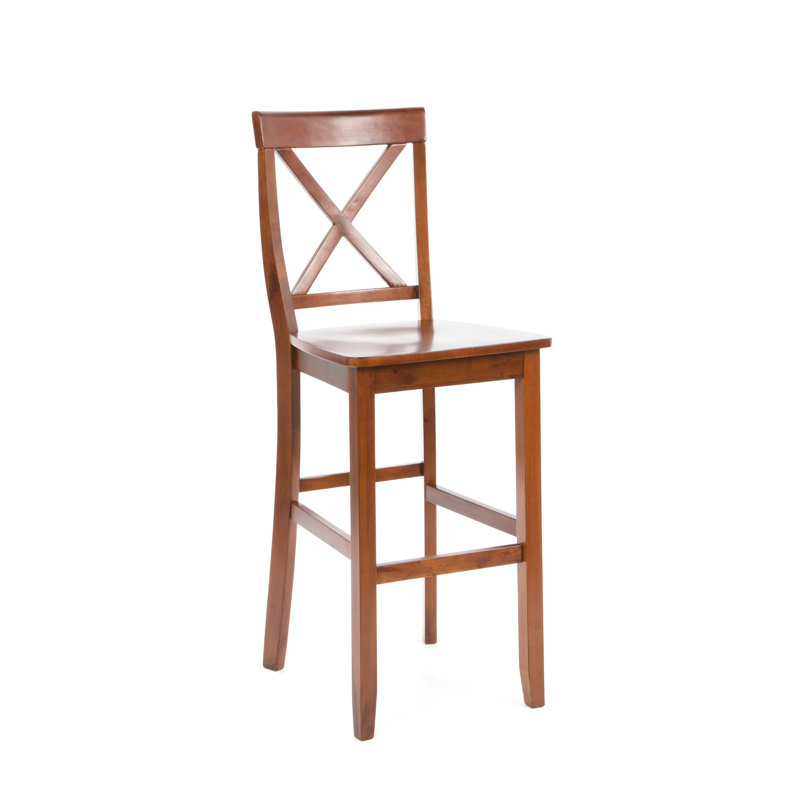 Diamondback Solid Wood Counter Stool, Classic Cherry, Bar Stool (30" Seat Height)