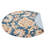 Akain Hand Tufted Wool Eco-Friendly Area Rugs - Round, Blue Color, Floral Modern Design, High Pile Thick Handmade Anti Skid Area Rugs for Living Room, Bed Room-1281051038-1313515576