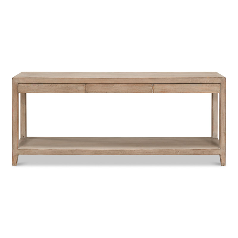 Anton 72'' W Solid Wood Console Table, Tan