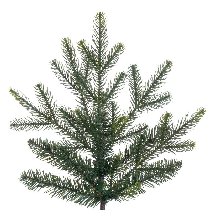 Vickerman 9' x 63" Orchard Fraser Fir Artificial UnLit Christmas Tree with 4651 Realistic Blend of PE/PVC Tips, Metal Hinged Branches, Folding Metal Tree Stand