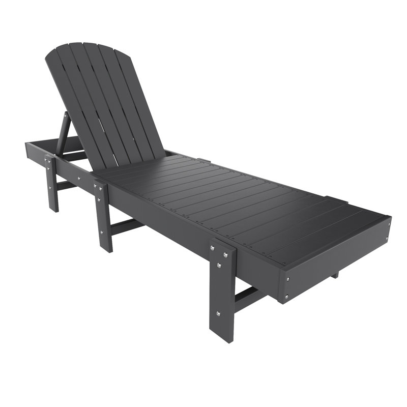 Méridienne inclinable en poly 77,7 po, Brun foncé