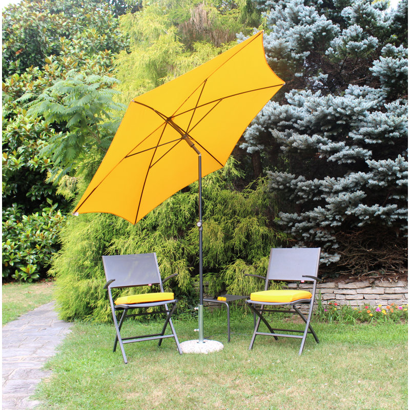 Giada 250cm Market Parasol, Yellow