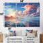 «Aqua Pastel Clouds Lansdcape», ensemble de reproduction d'art mural nuages-107765719-107765725