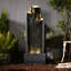 Fontaine en résine avec lumière Meagan