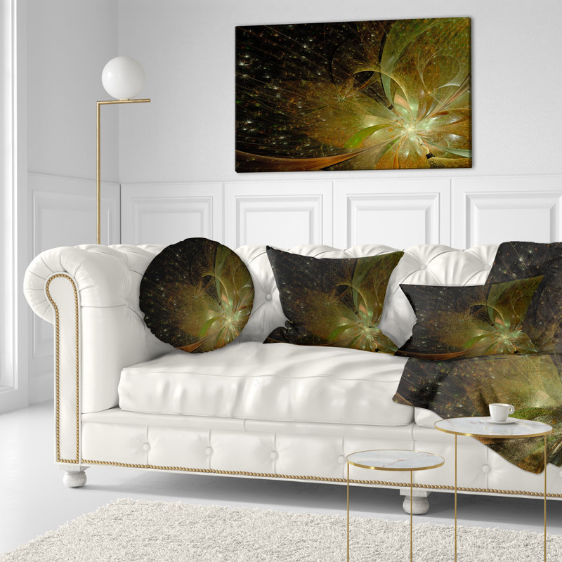 Coussin lombaire en fleur symétrique floral
