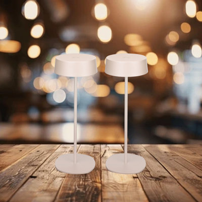 Commercial Grade Rechargeable Table Lamps, LED Cordless Table Lamp for Restaurant, Hotel, Bar Dimmable