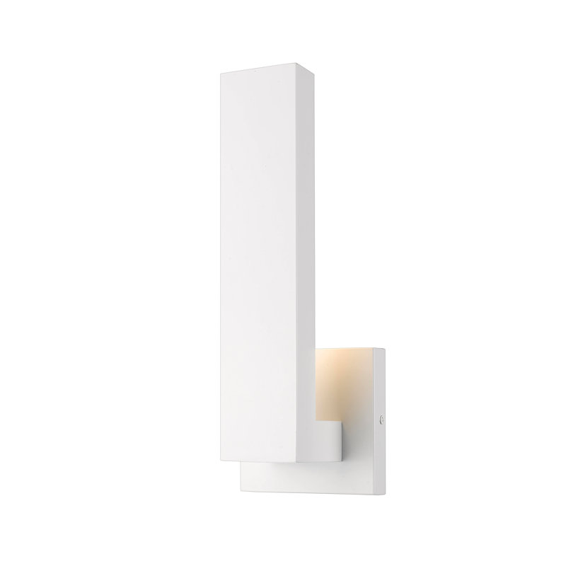 Dover LED Wall Light, White, 12" H x 4.5" W x 4" D