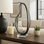 Sculpture Bixler Static Twist avec base en cristal - Décoration intérieure moderne et objets décoratifs - Décorations idéales pour le salon, les figurines et les statues - 16 po, gris