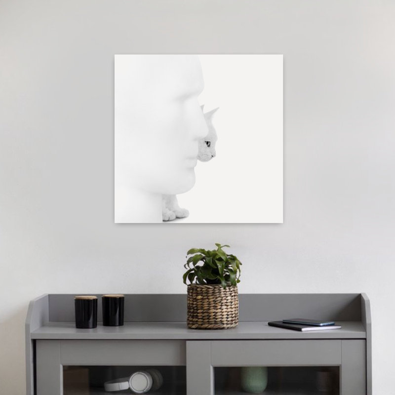 Art mystique contemporain pour chat, H 18 po x l 18 po