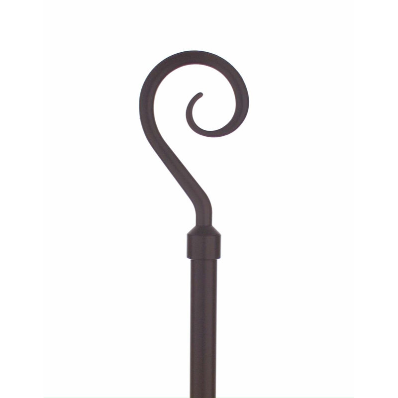 Tringle à rideaux simple réglable Gentner, H 2 po x l 48 po x P 4,5 po, Noir