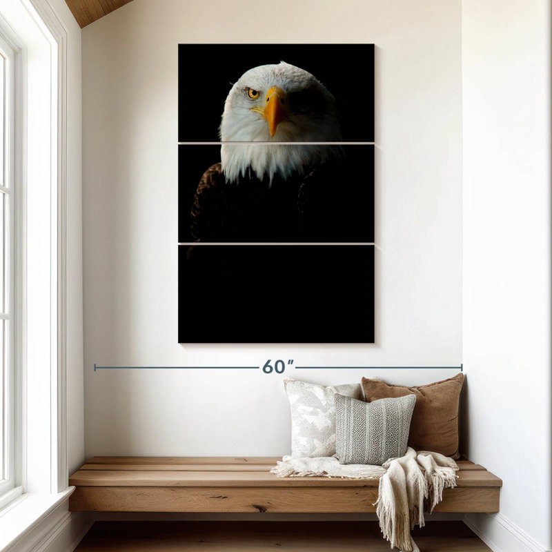 Brampt Bald Eagle Headshot, 50" H x 32" W
