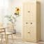 Armoire de cuisine 72 po Farmhouse, grande armoire de rangement autoportante avec 4 portes à fermeture douce, 2 tablettes réglables et un tiroir pour la salle à manger