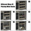 3-tier Wine Bar Cabinet With Led Lights For Kitchen, Living Room And Bar-1808255986