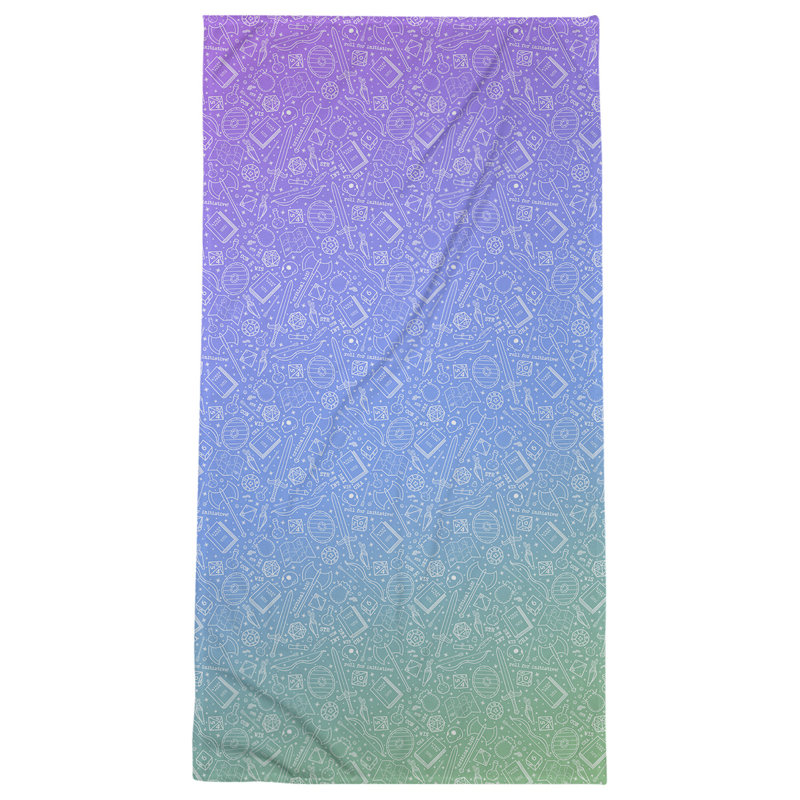 Serviette de plage RPG, Dégradé paon
