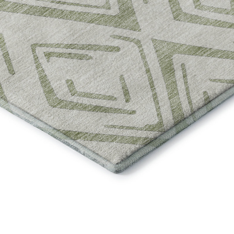 Tapis aloès de qualité supérieure lavable à la machine, Rond 8 pi x 8 pi