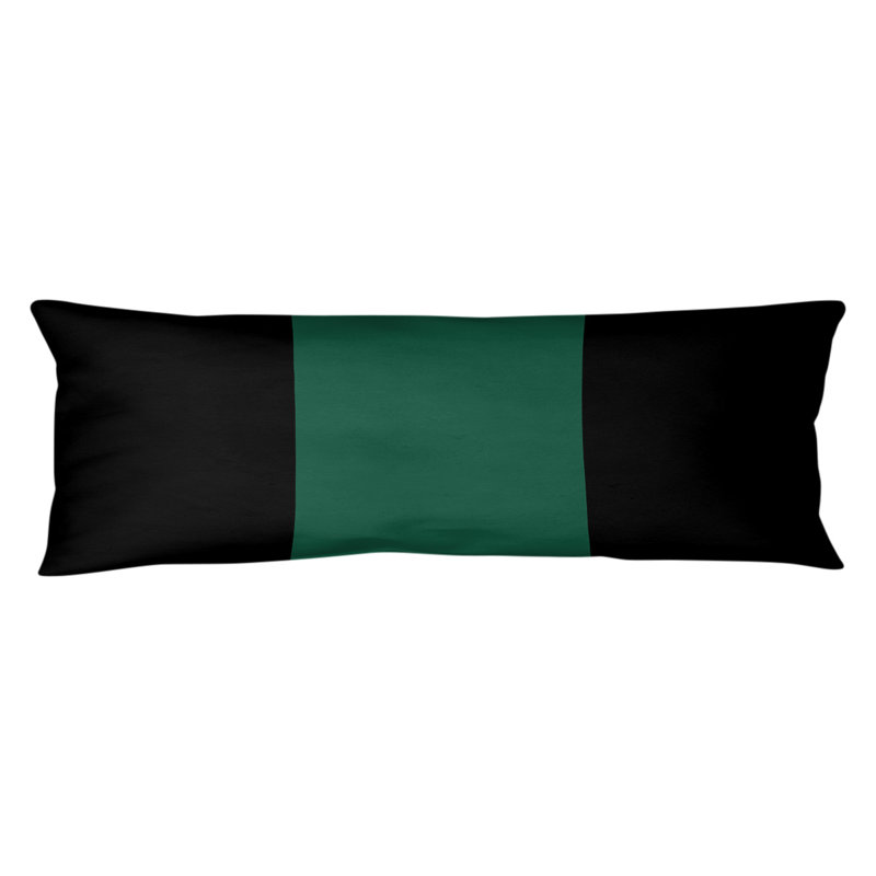 Oreiller pour le corps à rayures en polyester / polyester, New York Big Football, Noir/vert
