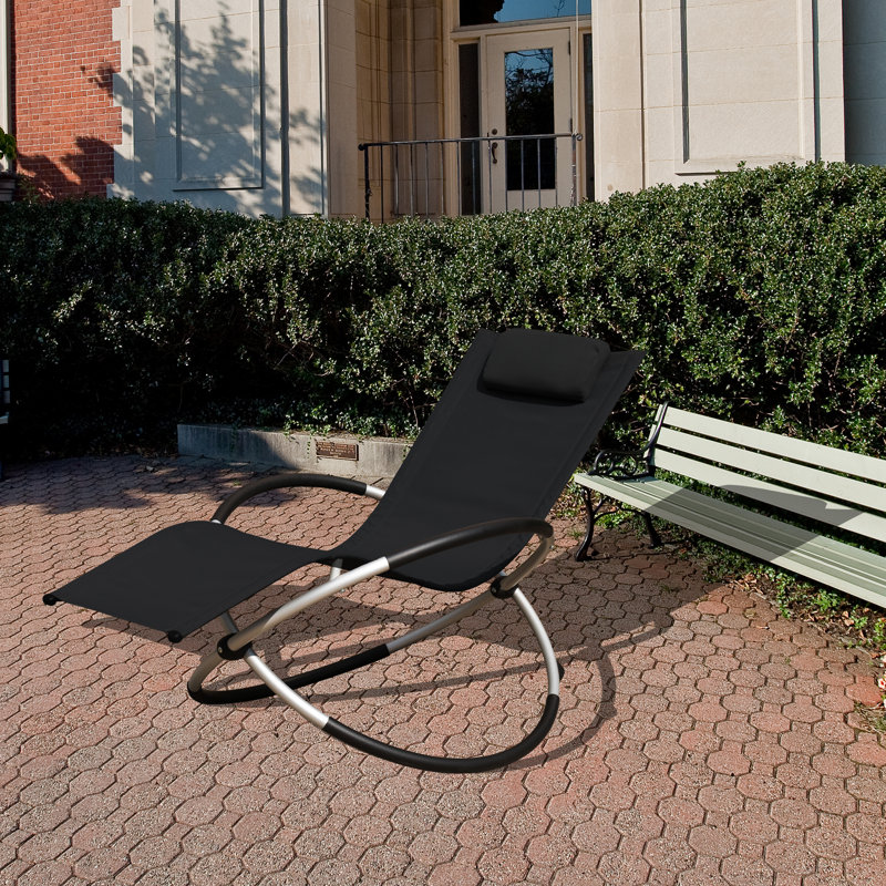 Asenith Folding Zero Gravity Chair, Black