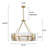 8-Light Dimmable Drum Chandelier-1089677291-1104973912