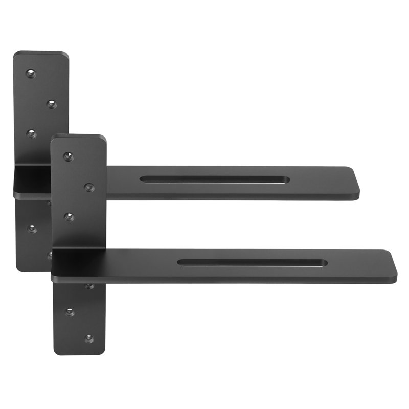2 supports de tablette flottants robustes, H 12 po x l 16 po x P 2,89 po