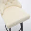 Modern  Swivel Bar Stools Velvet Barstools Button Tufted Bar Stools Rivet Trim Bar Stools for Kitchen Island,Bistro, with Metal Pull Ring Sturdy Footrest Large Backrest for Home Bar-283447560-301869153
