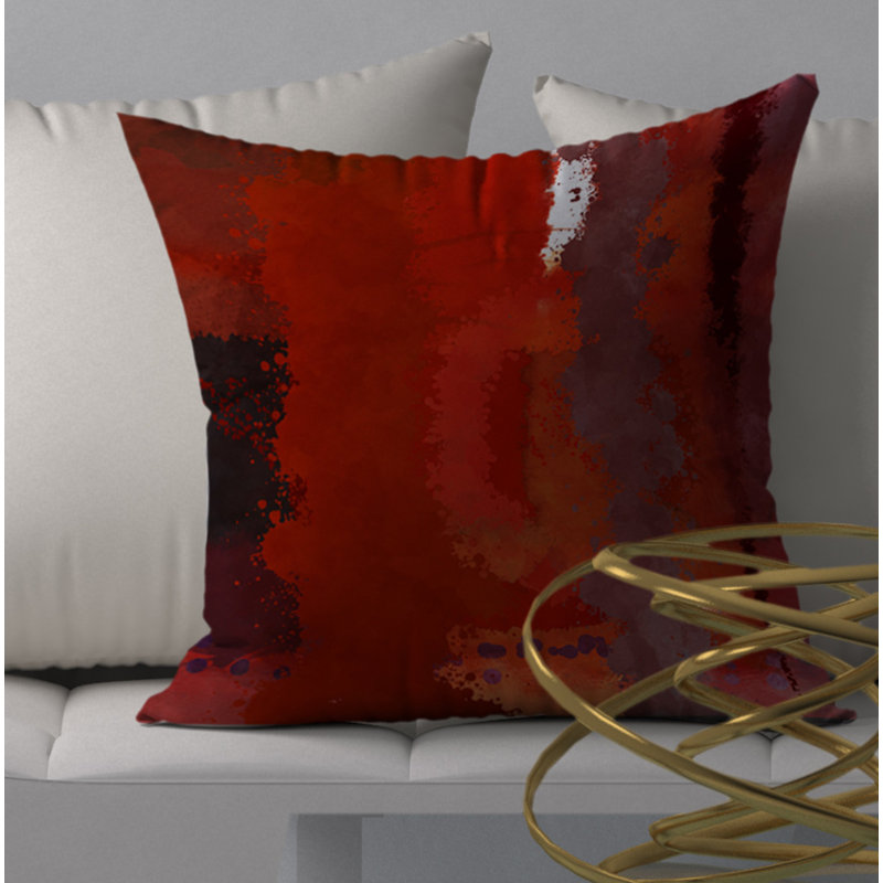 Housse de coussin à motif de pur-sang gratifiant carré, 24 po x 24 po