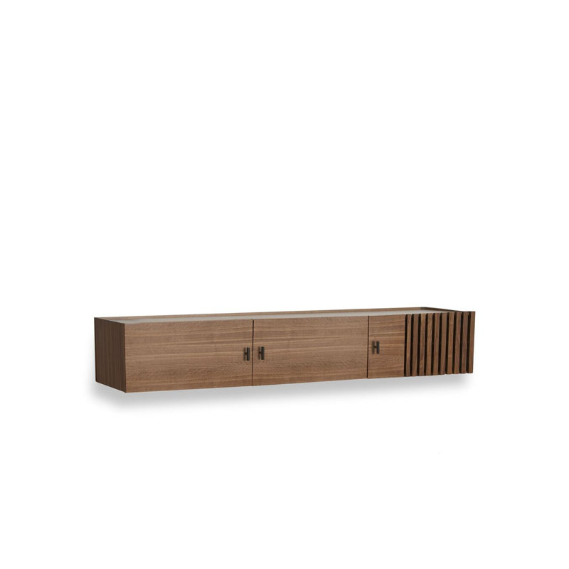 Array Wall-Mounted Sideboard (150 Cm), Walnut