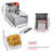 WeChef 12L Countertop Electric Deep Fryer with Basket Single Removable Tank Commercial