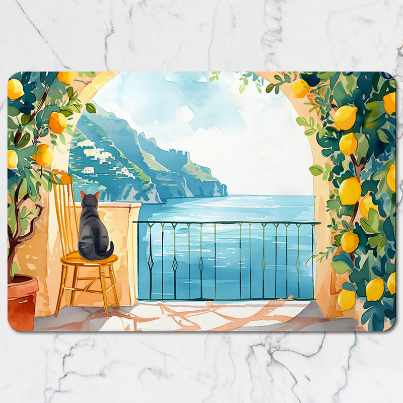 Mediterranean Lemon Garden Placemats And Coaster Set