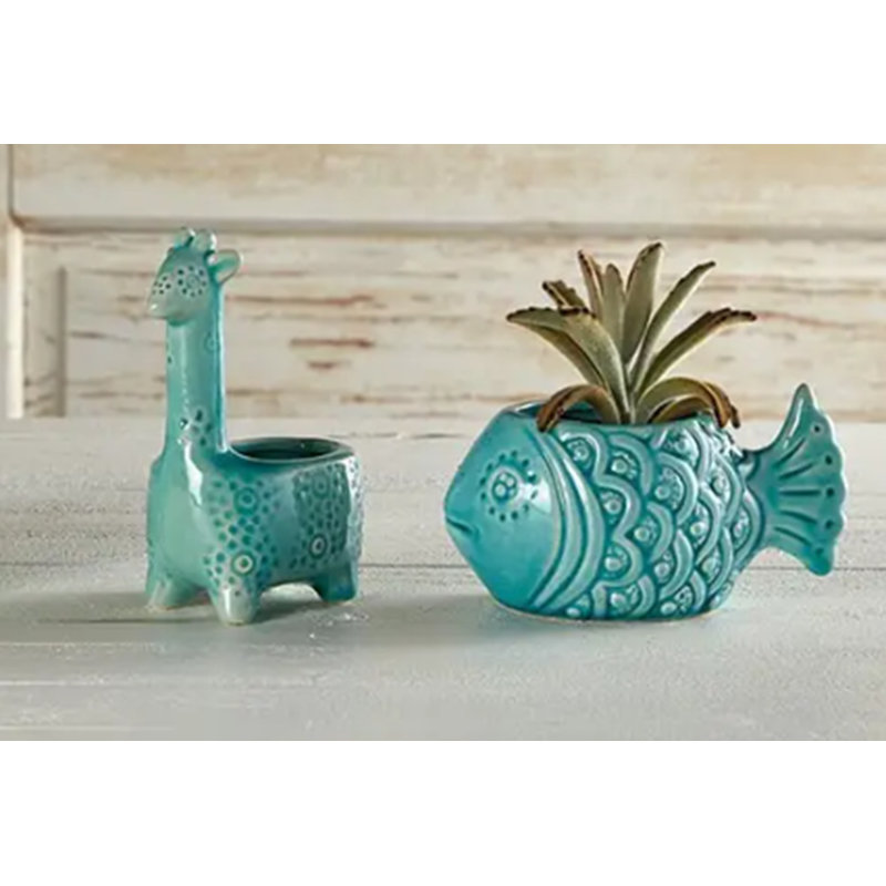 Mini Ceramic Succulent Planter - Giraffe