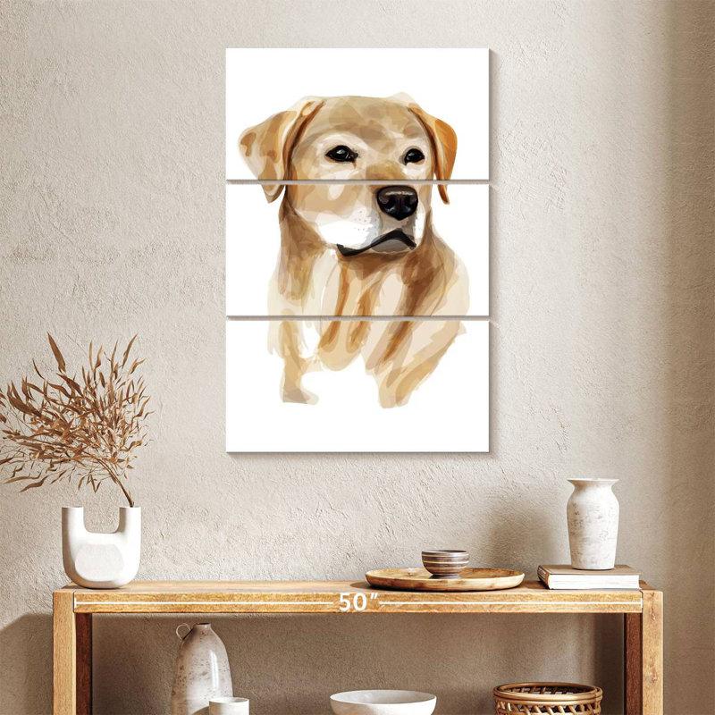 Brampt Yellow Lab, 38" H x 24" W