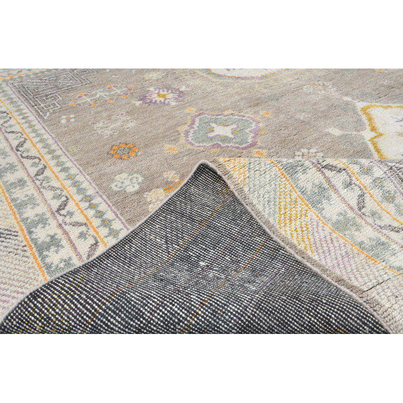 Rectangle Hand Knotted Wool Area Rug