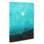 Moon Above Kavala In Greece - Wrapped Canvas-56666979
