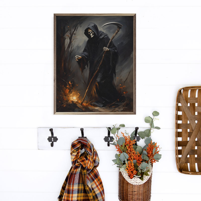 " Grim Reaper ", 40" H x 32" W x 1.36" D