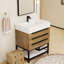 Finition du meuble-lavabo sur pied simple 30 po Jessica / Base: Chêne teck-72495683