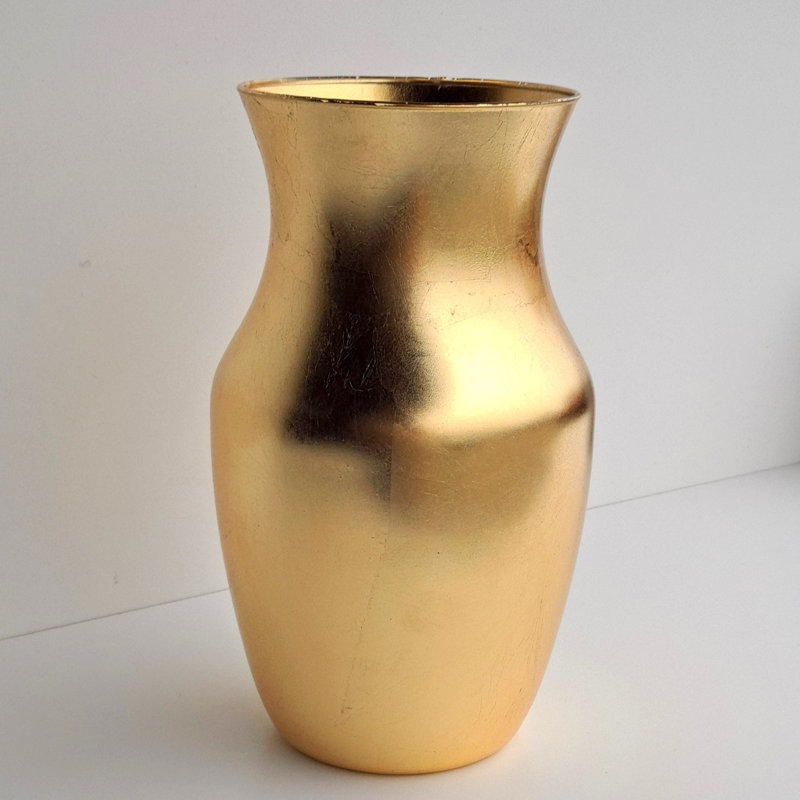 Vase de table en verre Kristilee, Or