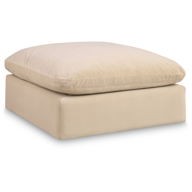 Repose-pieds Humair, Velours beige