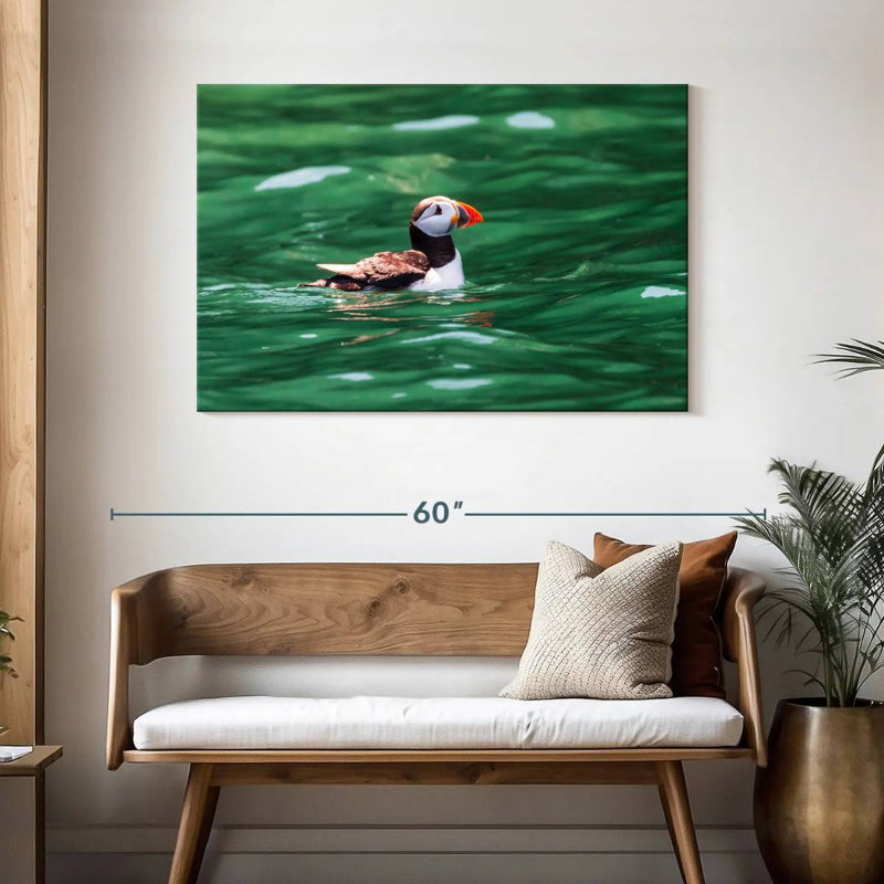 Crowle Floating Puffin, 30" H x 45" W