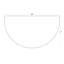 Paillasson demi-cercle à bordure noire -594066629