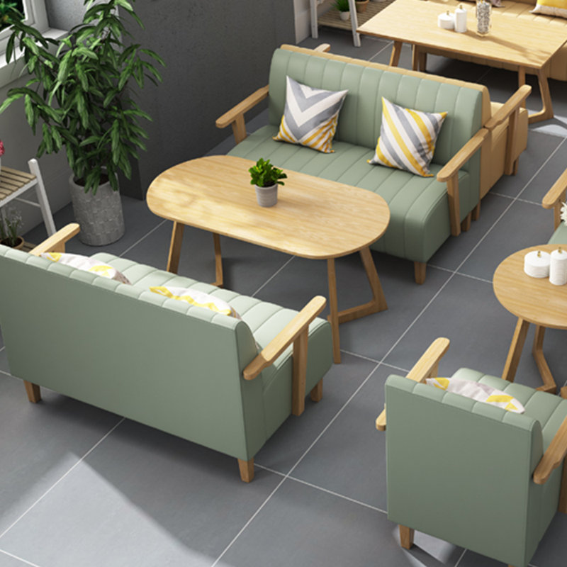 Banc rembourré en similicuir Simple Casual