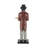 Katsumasa Resin Tall Waiter Monkey Sculpture With Gold Accent And Square Base