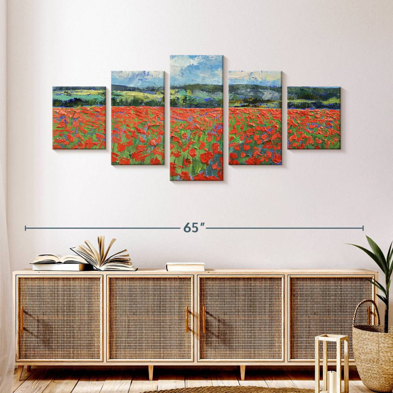 Coquelicot, H 24 po x l 55 po